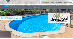 Desktop Screenshot of maplewoodapthomes.com