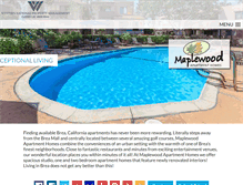 Tablet Screenshot of maplewoodapthomes.com